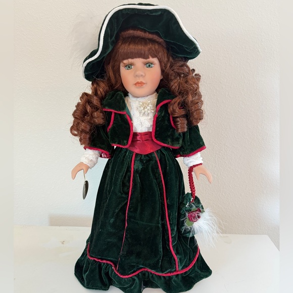collectible choice Other - Collector Choice VTG Porcelain Doll Bisque Limited Edition Stand Collectible